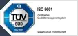 ISO 9001 Zertifikat TÜV Süd