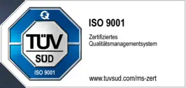 TÜV Süd ISO 9001 Zertifikat